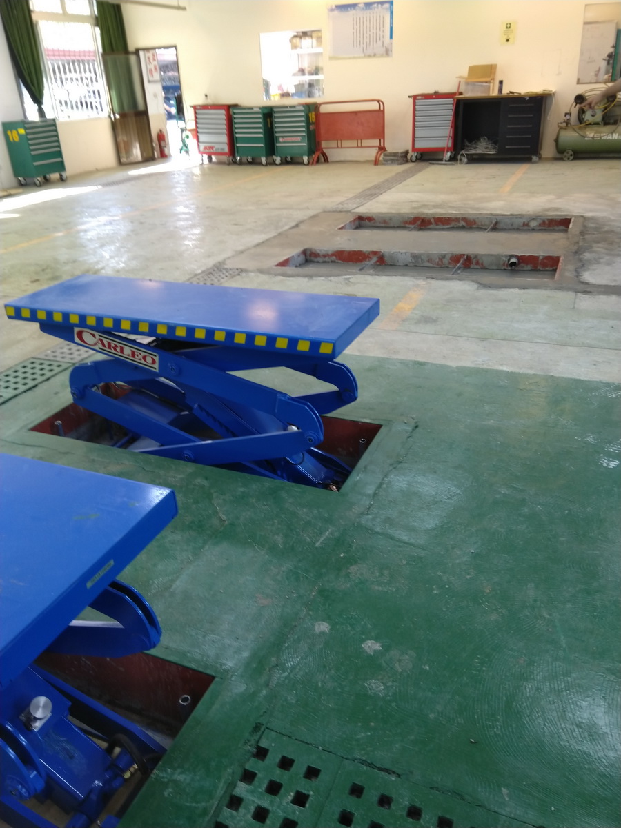 20181227 汽車科第5工廠~3500kg 千斤頂建置
