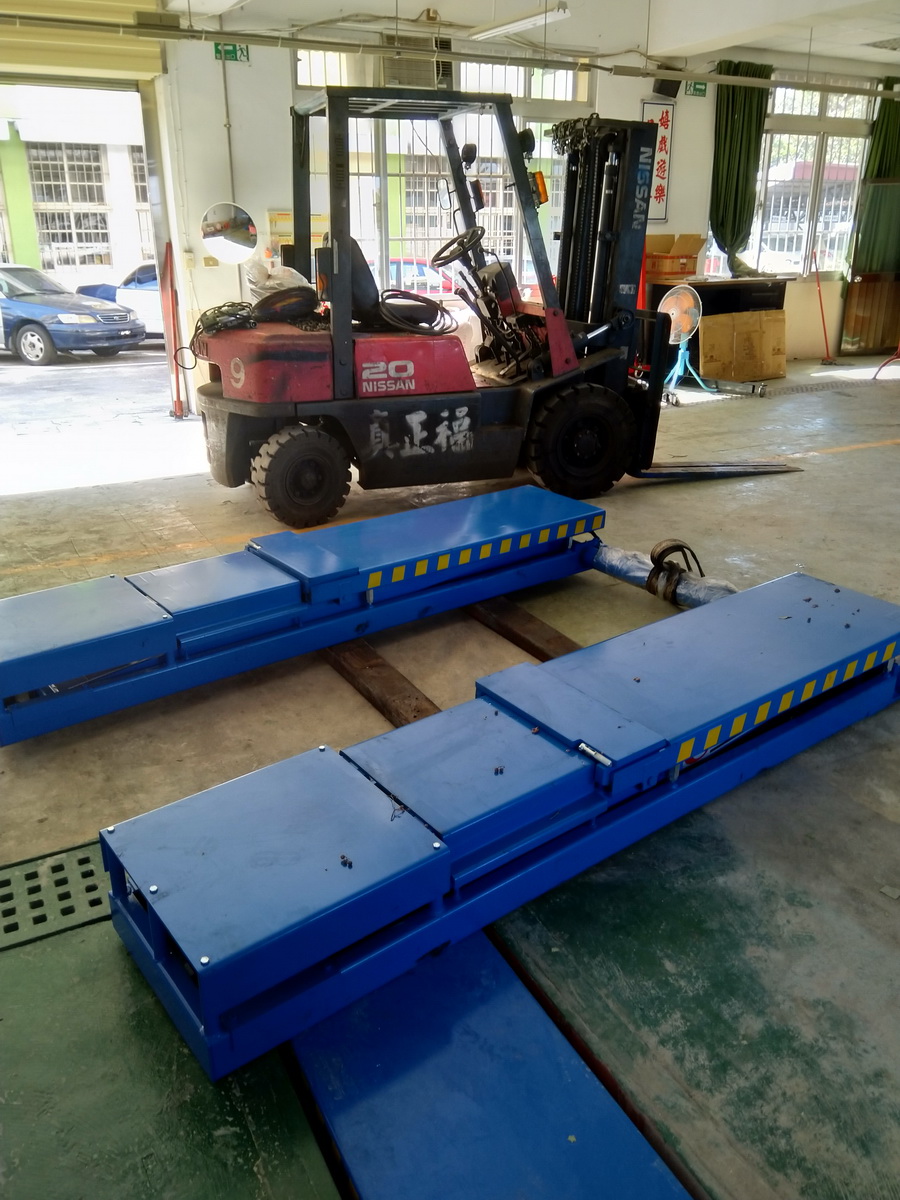 20181227 汽車科第5工廠~3500kg 千斤頂建置