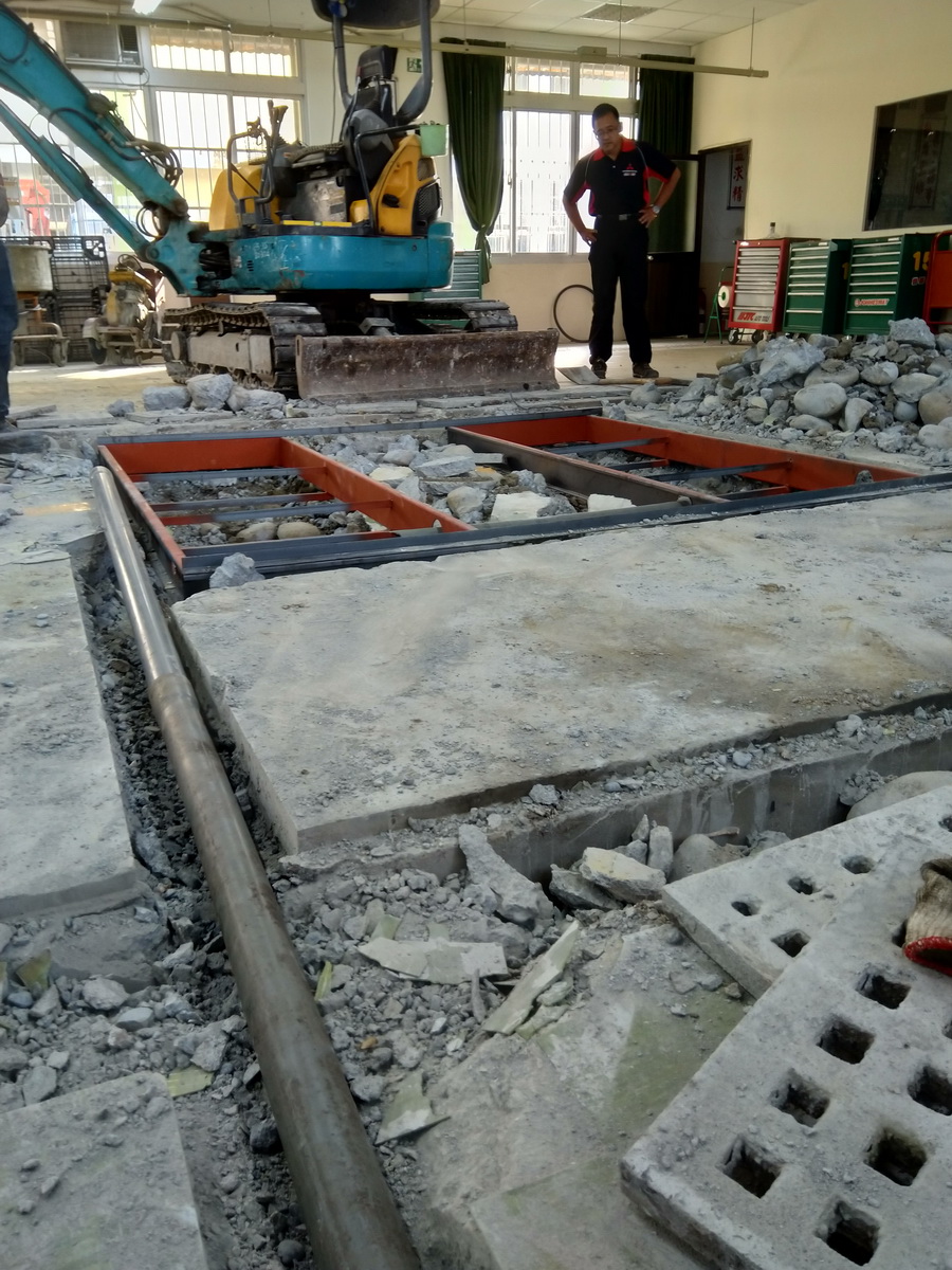 20181227 汽車科第5工廠~3500kg 千斤頂建置