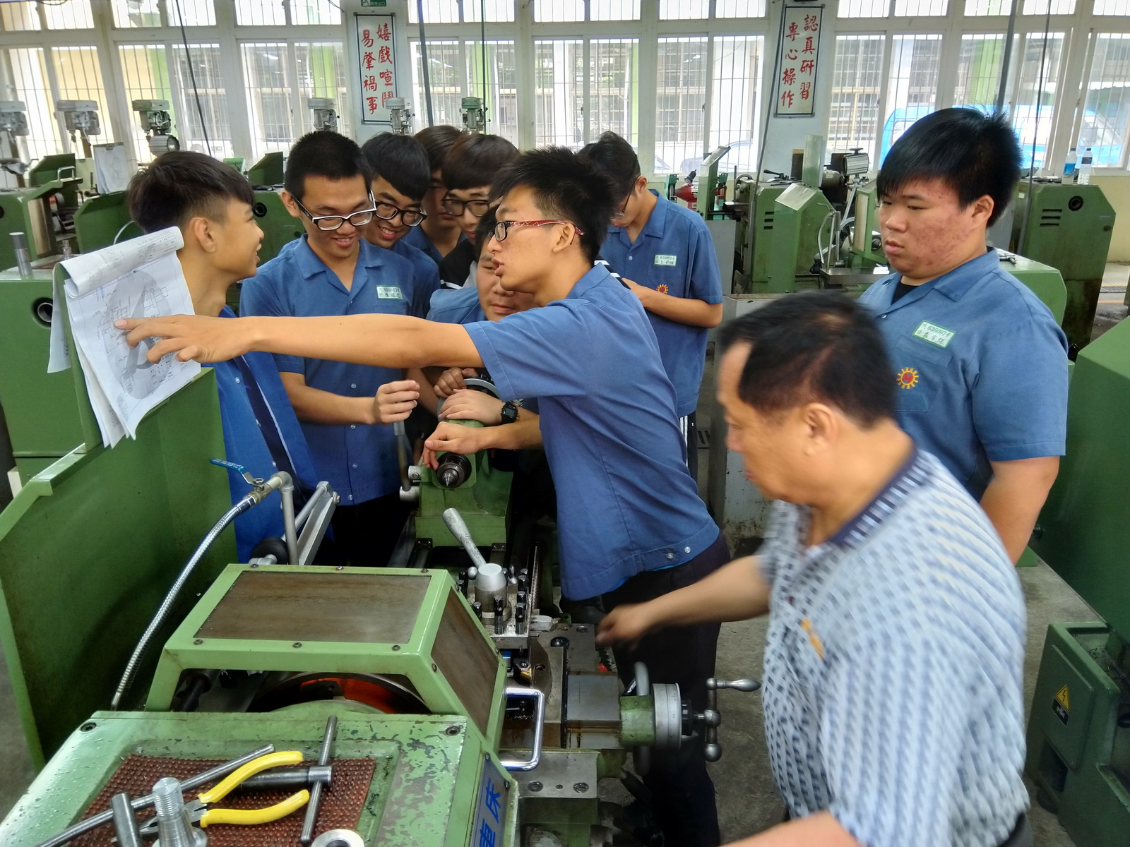 20190501 汽車科~跨群科協同教學-車床實習